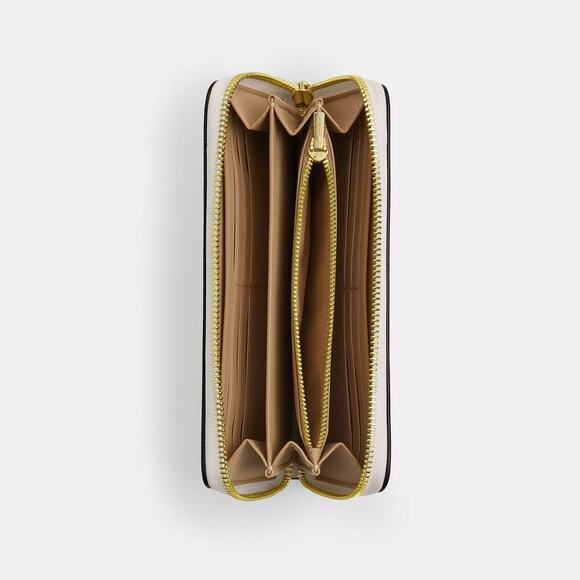 🍓Long Zip Around Wallet In Signature Canvas With Strawberry Print - Picture 2 of 8